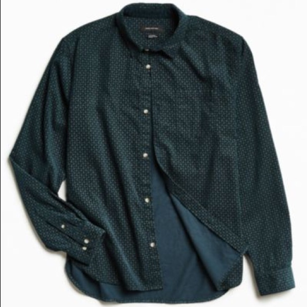 Green UO Corduroy Shirt